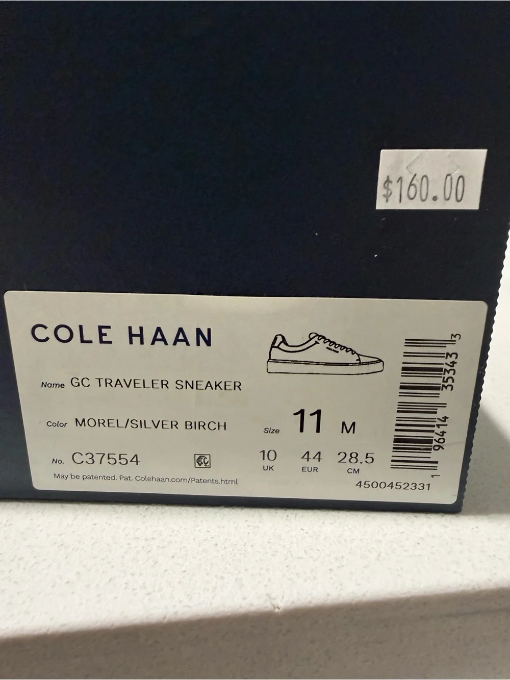 Cole Haan Men’s Taupe Sneakers with Navy Collar